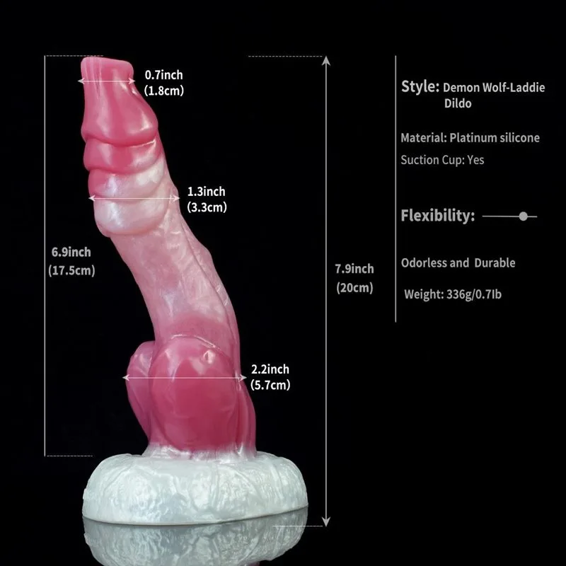 7.5 IN Slim Werewolf Dildo Silicone Animal Shaped Sex Toy 1 7.5 IN Slim Werewolf Dildo Silicone Animal Shaped Sex Toy 1