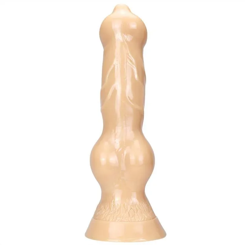 14.5 Inch Huge Dog Dildo PVC Knot Sex Toy