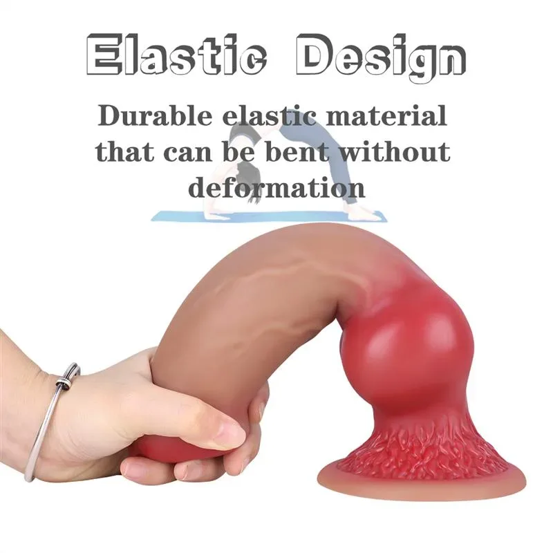 9.5/10.5/12.5 IN Large Knotted Dog Dildo Silicone Animal Penis 2 9.5/10.5/12.5 IN Large Knotted Dog Dildo Silicone Animal Penis 2