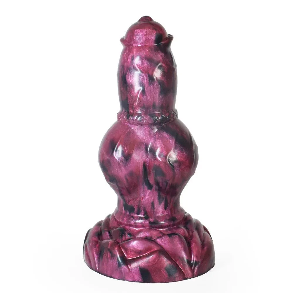 928d8b4de8c0b259 7.5 Inch Short Fat Dog Dildo Big Knot Werewolf Animal Penis