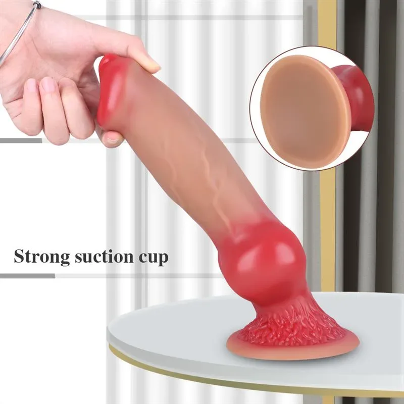9.5/10.5/12.5 IN Large Knotted Dog Dildo Silicone Animal Penis 3 9.5/10.5/12.5 IN Large Knotted Dog Dildo Silicone Animal Penis 3