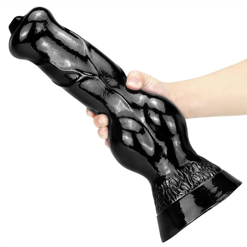 14.5 IN Huge Black / Skin Dog Knot Dildo PVC K9 Sex Toy 4 14.5 IN Huge Black / Skin Dog Knot Dildo PVC K9 Sex Toy 4