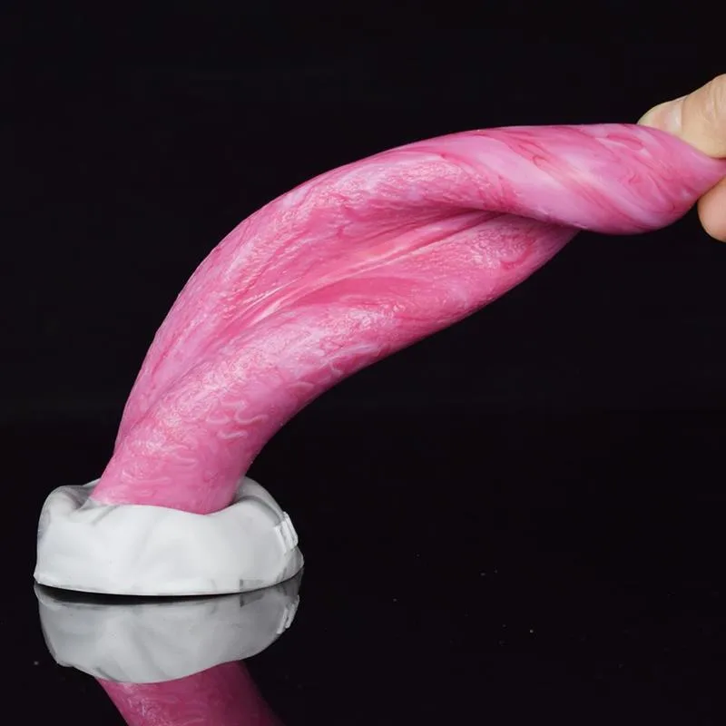 8 IN Suction Cup Demon Tongue Dildo Oral Sex Toy 5 8 IN Suction Cup Demon Tongue Dildo Oral Sex Toy 5