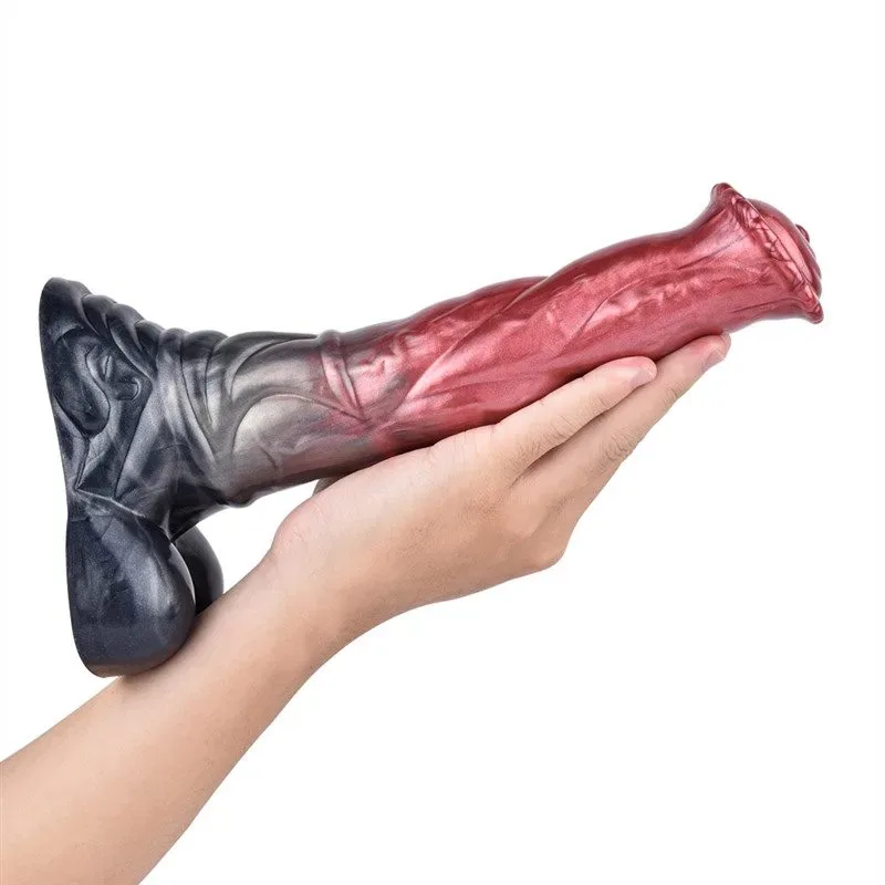 10 IN Big Horse Cock Dildo Flexible Animal Sex Toy 5 10 IN Big Horse Cock Dildo Flexible Animal Sex Toy 5
