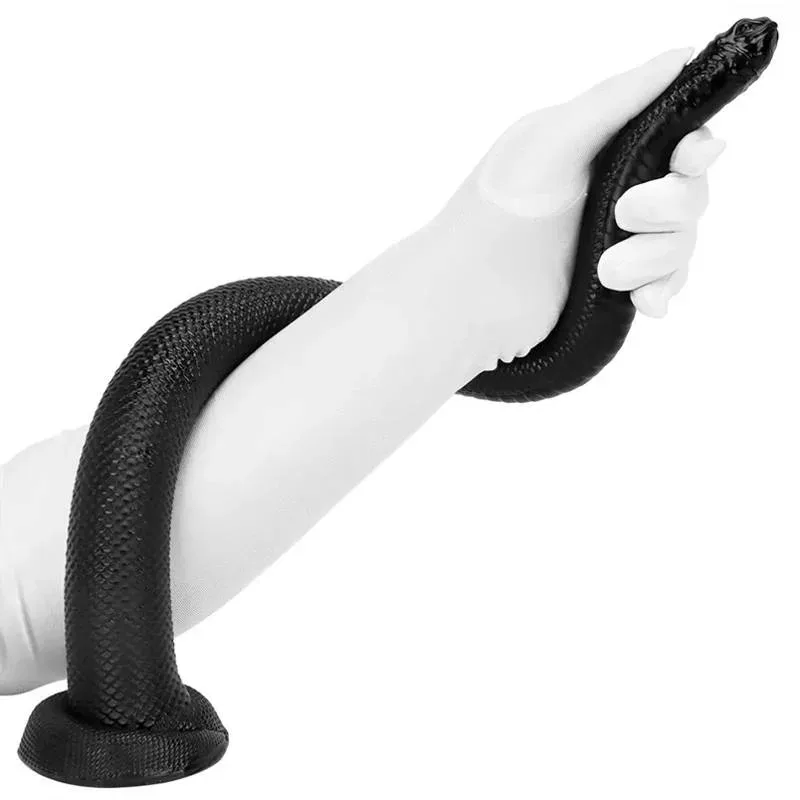 02 (3) 20 IN Extra Long Snake Dildo PVC Anal Stretcher - Image 1