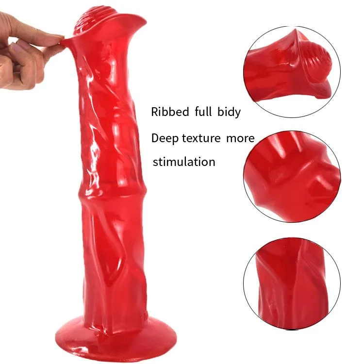 13.5 IN Large Thick Horse Cock PVC Animal Dildo 3 13.5 IN Large Thick Horse Cock PVC Animal Dildo 3