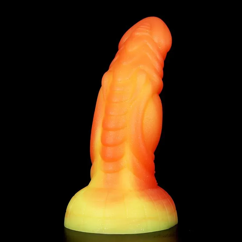 7 IN Orange Dragon Dildo Soft Silicone Anal Plug 3 7 IN Orange Dragon Dildo Soft Silicone Anal Plug 3