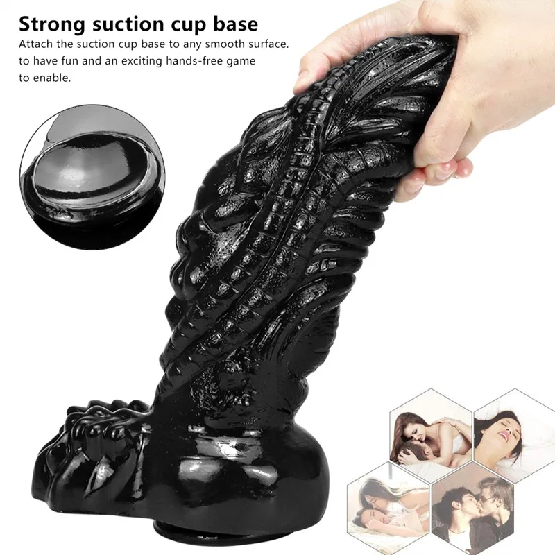 14.5 IN Black Huge Alien Dildo Unusual Sex Toy 4 14.5 IN Black Huge Alien Dildo Unusual Sex Toy 4