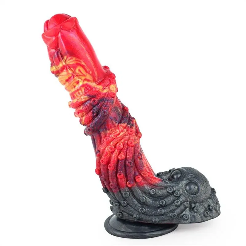 9 IN Octopus Squid Dildo Fantasy Silicone Tentacle Sex Toy - Image 1