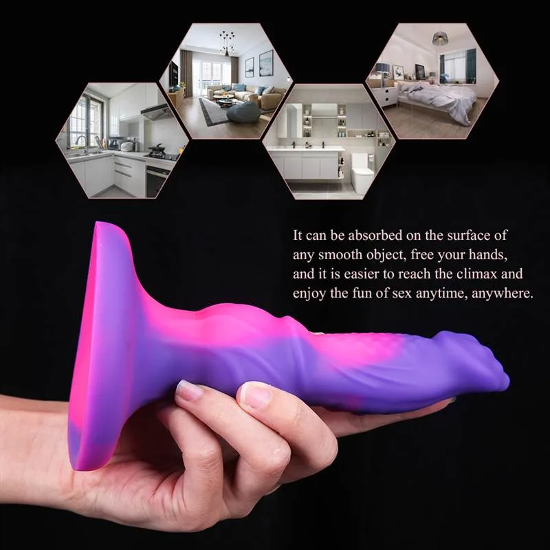 7 IN Liquid Silicone Knotted Snake Head Dildo 6 7 IN Liquid Silicone Knotted Snake Head Dildo 6