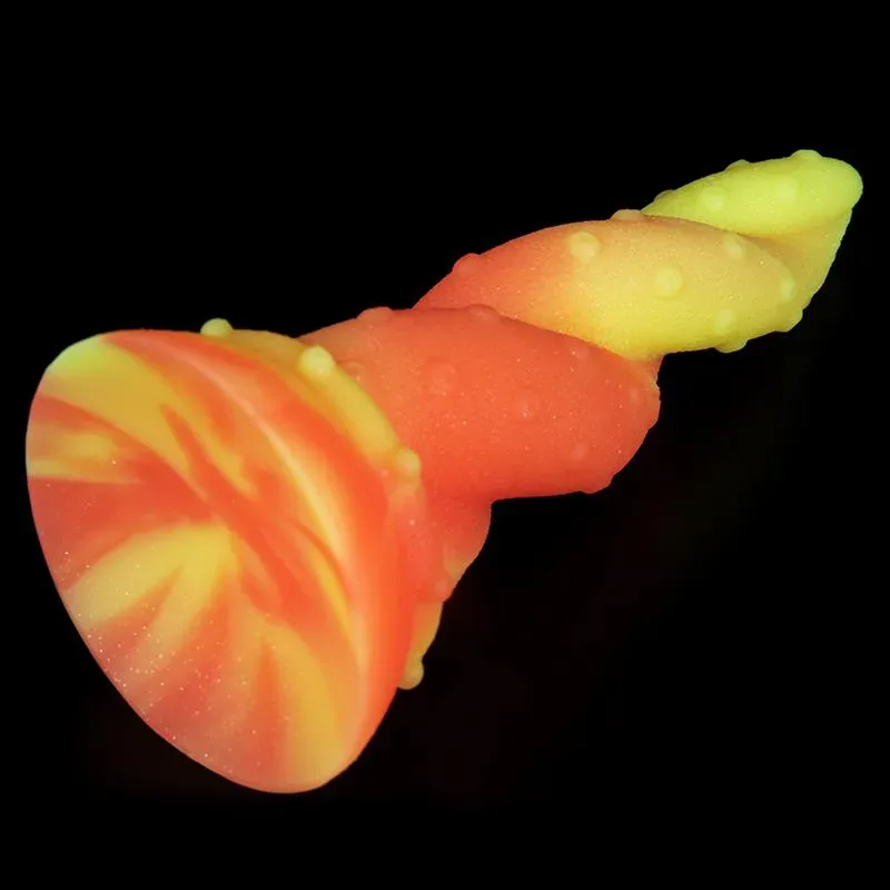 8.5 IN Twisted Tentacle Dildo Liquid Silicone Squid Anal Plug 5 8.5 IN Twisted Tentacle Dildo Liquid Silicone Squid Anal Plug 5