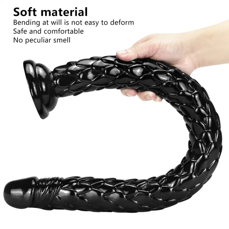 24 IN Extra Long Black Dragon Dildo PVC Anal Snake 4 24 IN Extra Long Black Dragon Dildo PVC Anal Snake 4