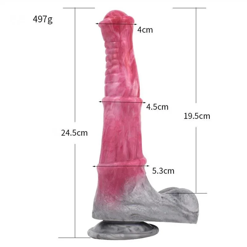 9.5 IN Pink Horse Dildo Silicone Realistic Animal Penis 1 9.5 IN Pink Horse Dildo Silicone Realistic Animal Penis 1