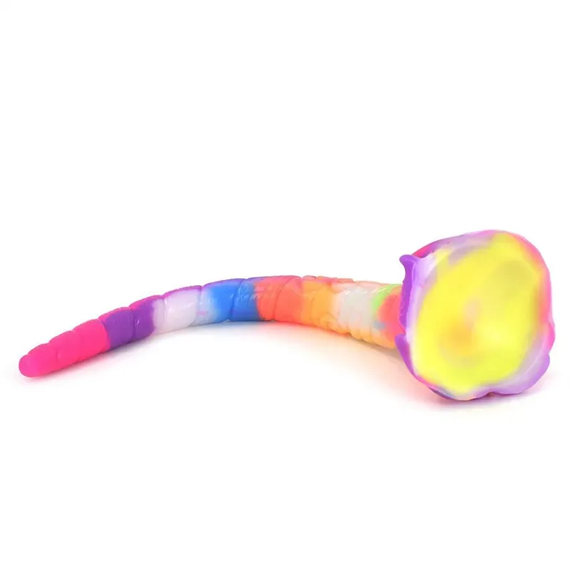 18 IN Long Slim Tentacle Anal Dildo Luminous Octopus Adult Toy 5 18 IN Long Slim Tentacle Anal Dildo Luminous Octopus Adult Toy 5