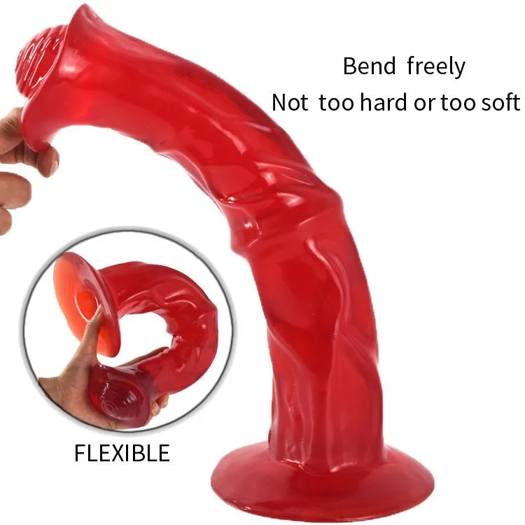 13.5 IN Large Thick Horse Cock PVC Animal Dildo 5 13.5 IN Large Thick Horse Cock PVC Animal Dildo 5