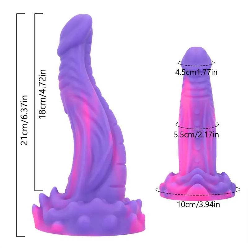 8 IN Purple Mamba-Shaped Snake Dildo Sex Toy 1 8 IN Purple Mamba-Shaped Snake Dildo Sex Toy 1