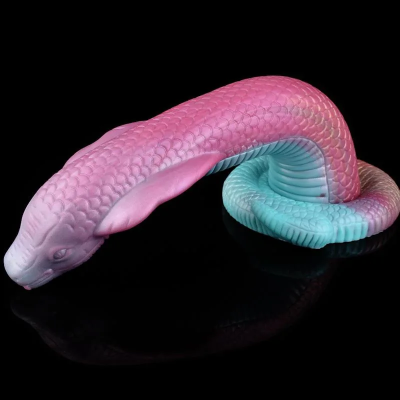 15 IN Giant King Cobra Cock Snake Shaped Dildo 5 15 IN Giant King Cobra Cock Snake Shaped Dildo 5