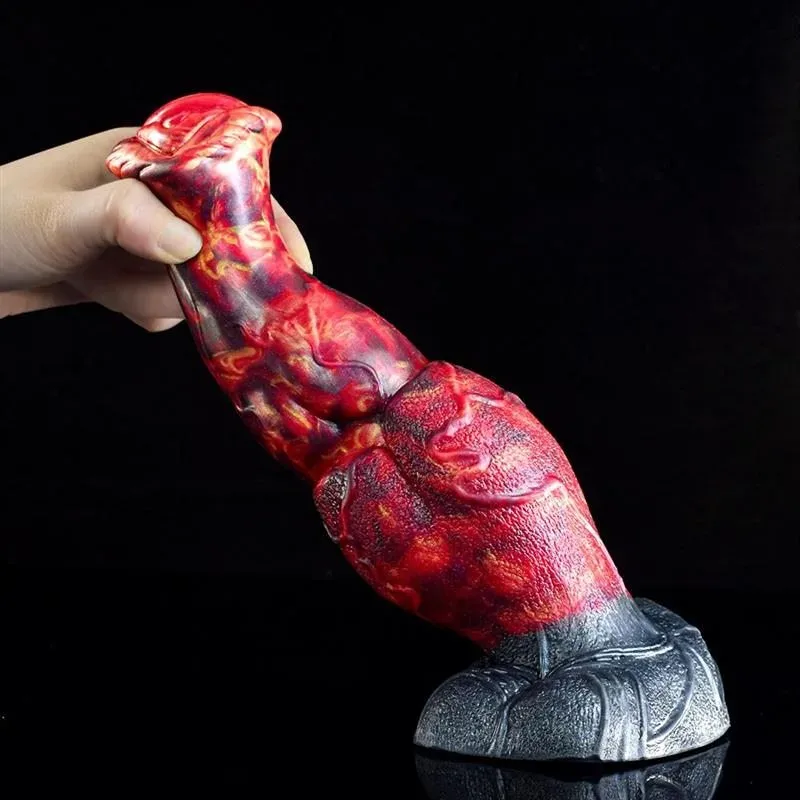 9 IN Fantasy Platinum Cured Silicone Horse Dildo with Thick Knot 5 9 IN Fantasy Platinum Cured Silicone Horse Dildo with Thick Knot 5