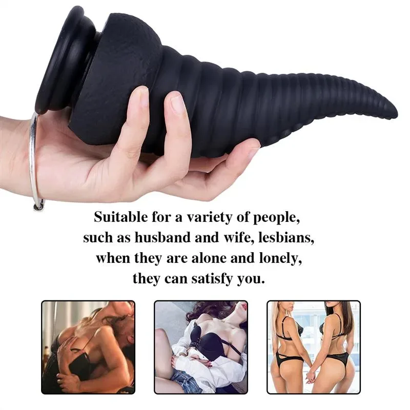 8.5 IN Black Tentacle Dildo Liquid Silicone Octopus Anal Plug 5 8.5 IN Black Tentacle Dildo Liquid Silicone Octopus Anal Plug 5