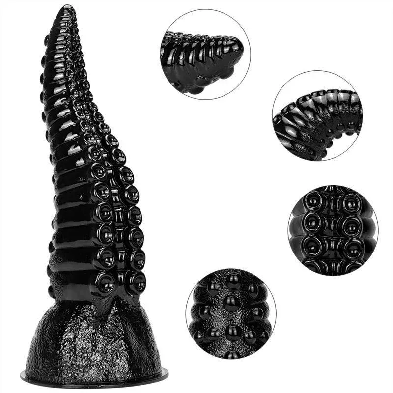 14 IN Huge Black Monster Tentacle Dildo Soft PVC Anal Plug 2 14 IN Huge Black Monster Tentacle Dildo Soft PVC Anal Plug 2