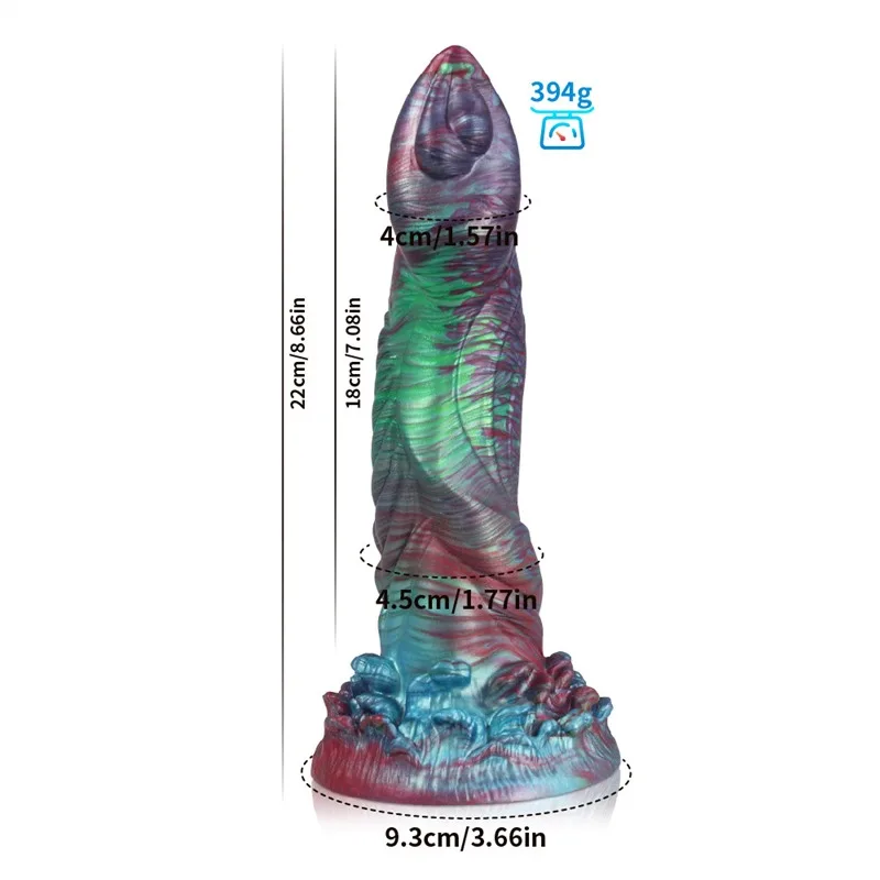 8.5 IN Exotic Dildo Soft Silicone Unique Sex Toy 1 8.5 IN Exotic Dildo Soft Silicone Unique Sex Toy 1