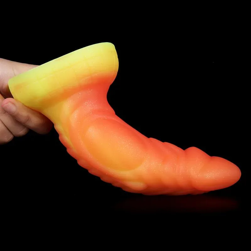 7 IN Orange Dragon Dildo Soft Silicone Anal Plug 4 7 IN Orange Dragon Dildo Soft Silicone Anal Plug 4