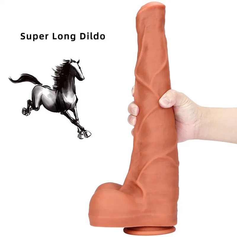 15 IN Huge Horse Dildo Girthy Silicone Animal Penis 2 15 IN Huge Horse Dildo Girthy Silicone Animal Penis 2
