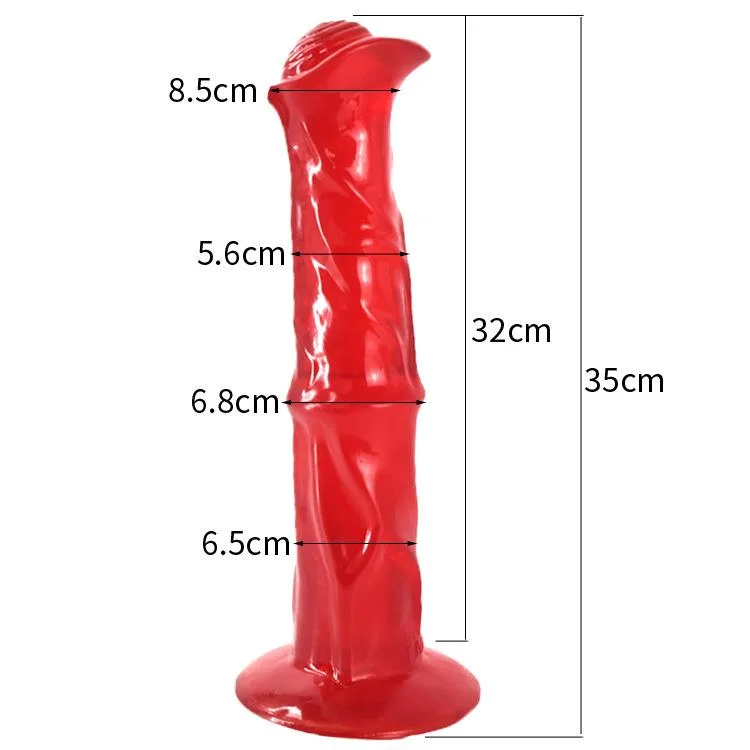 13.5 IN Large Thick Horse Cock PVC Animal Dildo 1 13.5 IN Large Thick Horse Cock PVC Animal Dildo 1