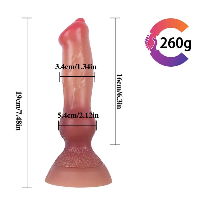 7 IN Realistic Dog Knot Dildo for Beginner 1 7 IN Realistic Dog Knot Dildo for Beginner 1