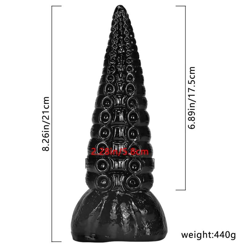 8 IN Black Tentacle Dildo PVC Octopus Adult Toy 1 8 IN Black Tentacle Dildo PVC Octopus Adult Toy 1