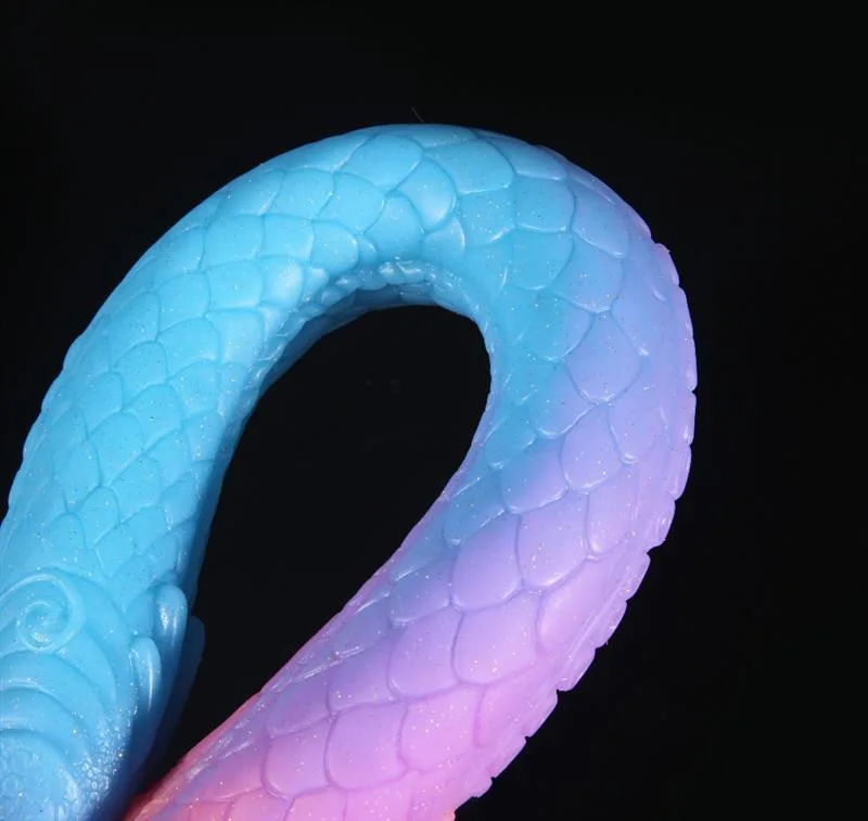 14/18 IN Long Tentacle Dildo Glow-In-The-Dark Anal Snake 4 14/18 IN Long Tentacle Dildo Glow-In-The-Dark Anal Snake 4