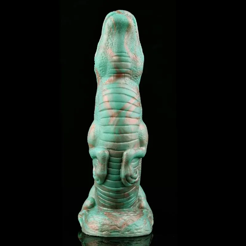 8.5 IN Green Dinosaur Dildo Silicone Dragon Sex Toy 5 8.5 IN Green Dinosaur Dildo Silicone Dragon Sex Toy 5