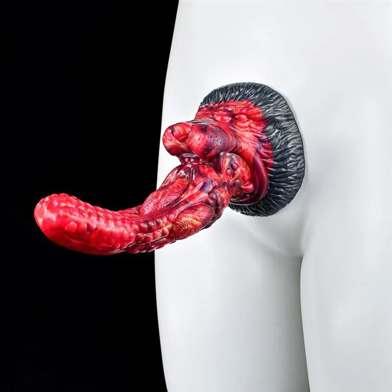 8 IN Unique Lion Tongue Dildo Adult Fantasy Toy 6 8 IN Unique Lion Tongue Dildo Adult Fantasy Toy 6