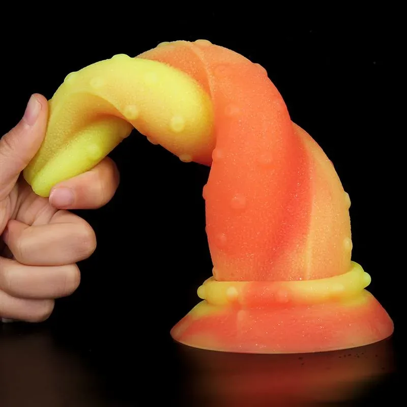 8.5 IN Twisted Tentacle Dildo Liquid Silicone Squid Anal Plug 3 8.5 IN Twisted Tentacle Dildo Liquid Silicone Squid Anal Plug 3