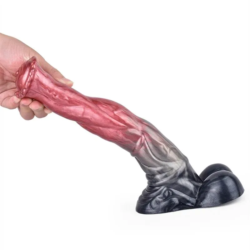 10 IN Big Horse Cock Dildo Flexible Animal Sex Toy 6 10 IN Big Horse Cock Dildo Flexible Animal Sex Toy 6