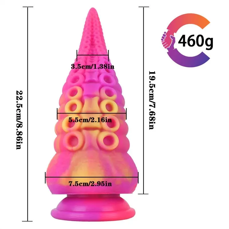 8.5 IN Squid Tentacle Dildo Silicone Octopus Sex Toy 1 8.5 IN Squid Tentacle Dildo Silicone Octopus Sex Toy 1