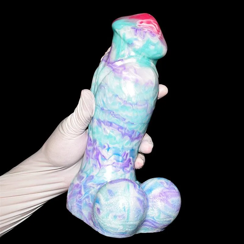 9 IN Thickness Mushroom Head Dildo with Balls 2 9 IN Thickness Mushroom Head Dildo with Balls 2