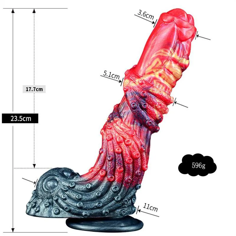 9 IN Octopus Squid Dildo Fantasy Silicone Tentacle Sex Toy 1 9 IN Octopus Squid Dildo Fantasy Silicone Tentacle Sex Toy 1