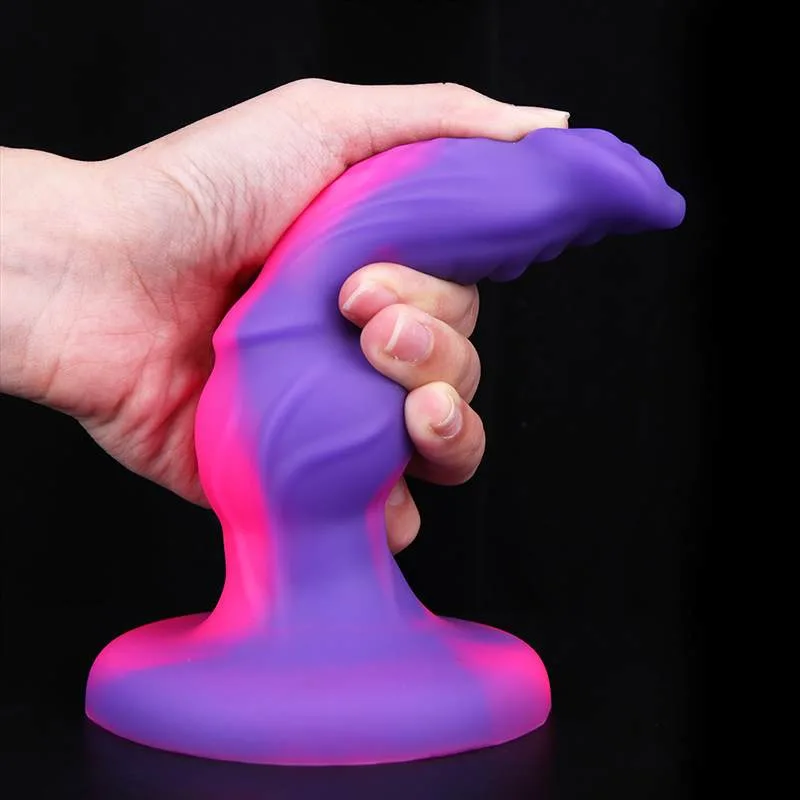 7 IN Liquid Silicone Knotted Snake Head Dildo 3 7 IN Liquid Silicone Knotted Snake Head Dildo 3