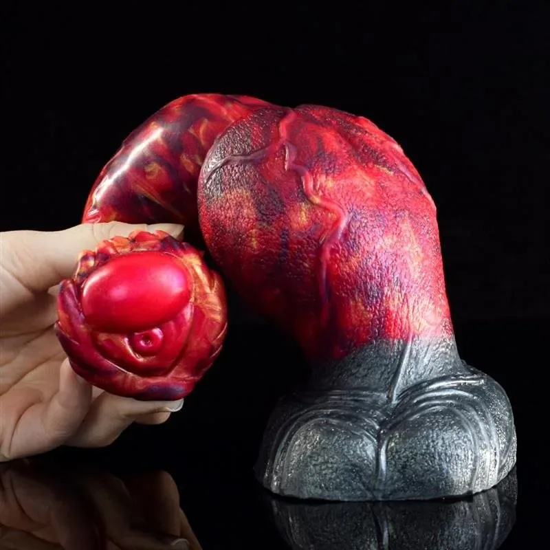 9 IN Fantasy Platinum Cured Silicone Horse Dildo with Thick Knot 6 9 IN Fantasy Platinum Cured Silicone Horse Dildo with Thick Knot 6