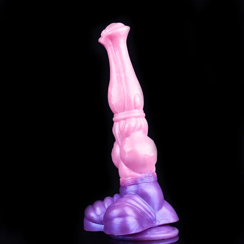 11 IN Big Horse Dildo with Knot Fantasy Animal Penis 2 11 IN Big Horse Dildo with Knot Fantasy Animal Penis 2