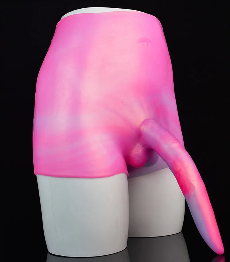 9.5 IN Pink Silicone Pig Dildo Strap On Sex toy 5 9.5 IN Pink Silicone Pig Dildo Strap On Sex toy 5