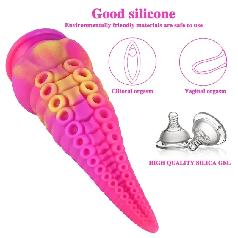 8.5 IN Squid Tentacle Dildo Silicone Octopus Sex Toy 3 8.5 IN Squid Tentacle Dildo Silicone Octopus Sex Toy 3