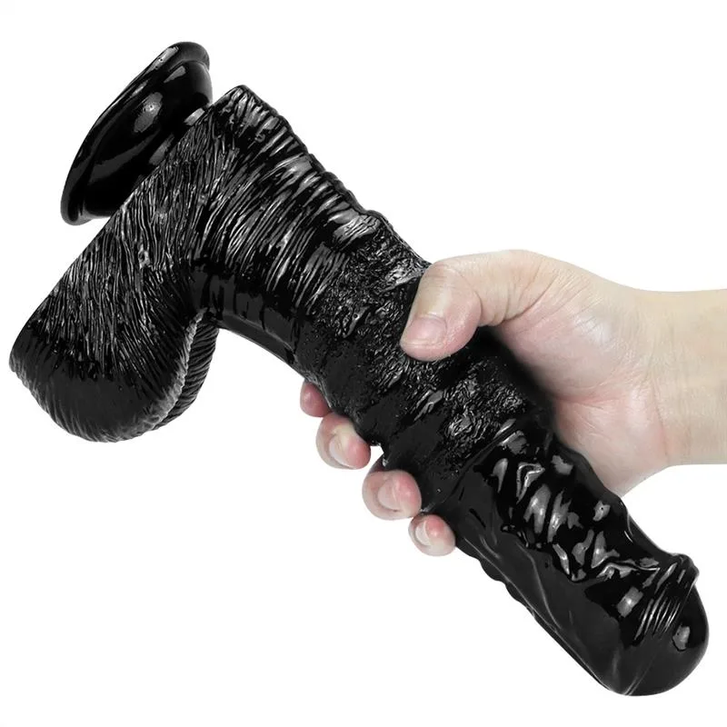 9.5 IN Black Horse Dick PVC Animal Dildo Sex Toy 4 9.5 IN Black Horse Dick PVC Animal Dildo Sex Toy 4