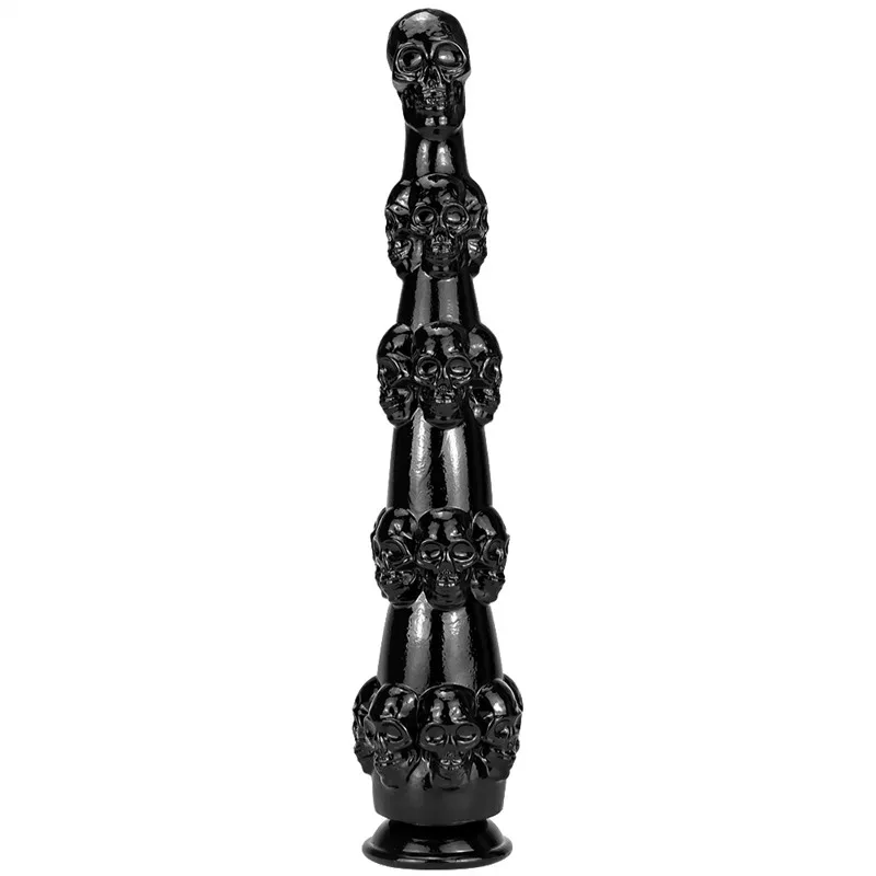 14.5 Inch Monster Skull Extra Long PVC Dildo Anal Dilator