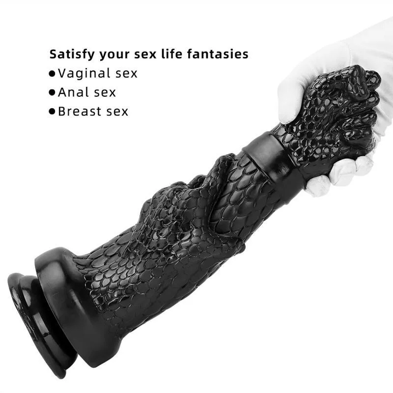 13 IN Huge Black Fist PVC Dildo Hand Butt Plug 4 13 IN Huge Black Fist PVC Dildo Hand Butt Plug 4