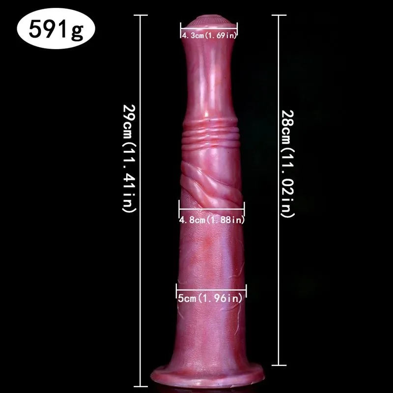 11 IN Long Pony Horse Dildo Silicone Animal Sex Toy 1 11 IN Long Pony Horse Dildo Silicone Animal Sex Toy 1