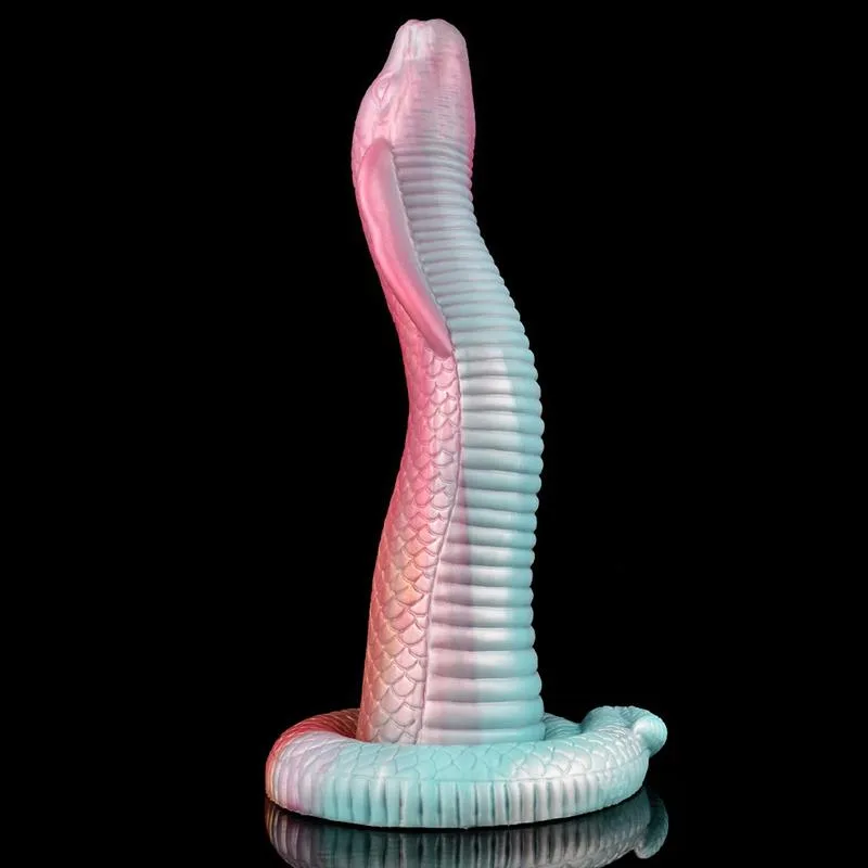 15 IN Giant King Cobra Cock Snake Shaped Dildo 4 15 IN Giant King Cobra Cock Snake Shaped Dildo 4