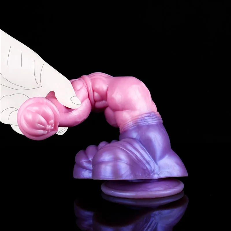 11 IN Big Horse Dildo with Knot Fantasy Animal Penis 6 11 IN Big Horse Dildo with Knot Fantasy Animal Penis 6