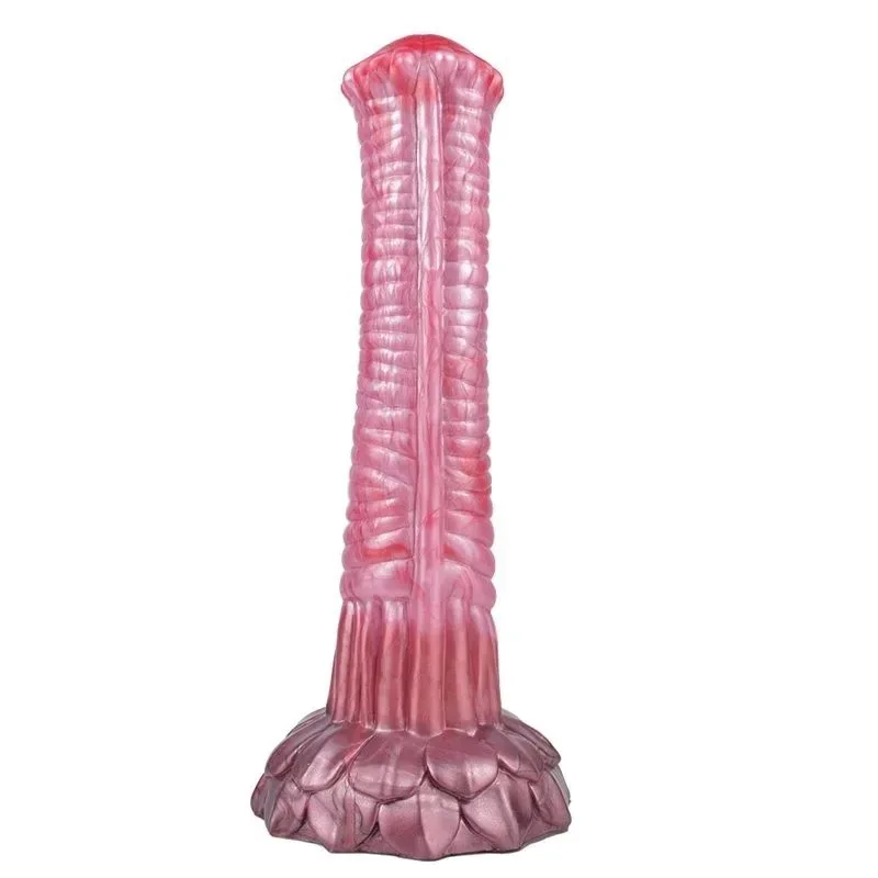 10.5 IN Long Flared Horse Dildo Silicone Animal Penis - Image 1